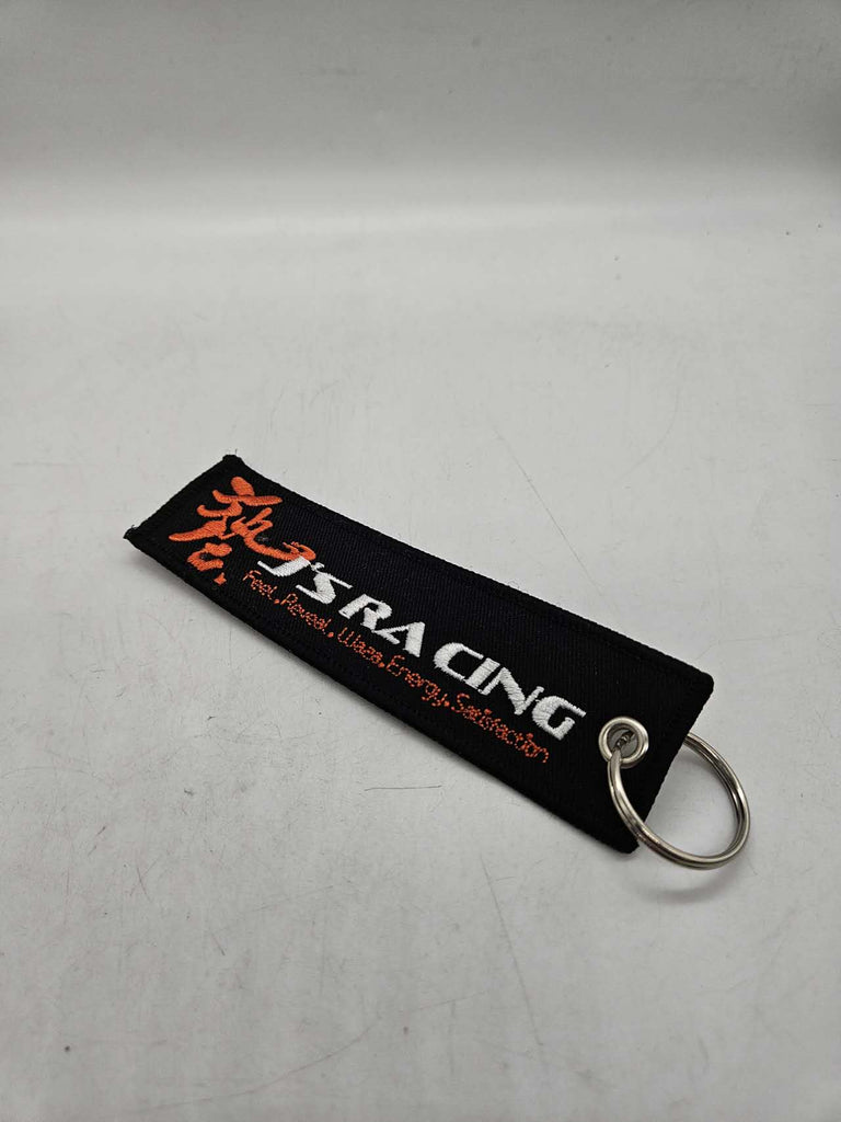 BRAND NEW JDM J'S RACING BLACK DOUBLE SIDE Racing Cell Holders Keychain Universal