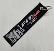 Load image into Gallery viewer, BRAND NEW JDM HONDA FIT GK5 BLACK DOUBLE SIDE Racing Cell Holders Keychain Universal