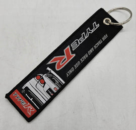 BRAND NEW JDM HONDA TYPE R BLACK DOUBLE SIDE Racing Cell Holders Keychain Universal
