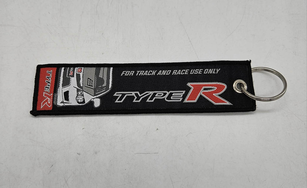 BRAND NEW JDM HONDA TYPE R BLACK DOUBLE SIDE Racing Cell Holders Keychain Universal