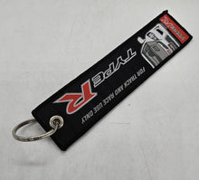 Load image into Gallery viewer, BRAND NEW JDM HONDA TYPE R BLACK DOUBLE SIDE Racing Cell Holders Keychain Universal
