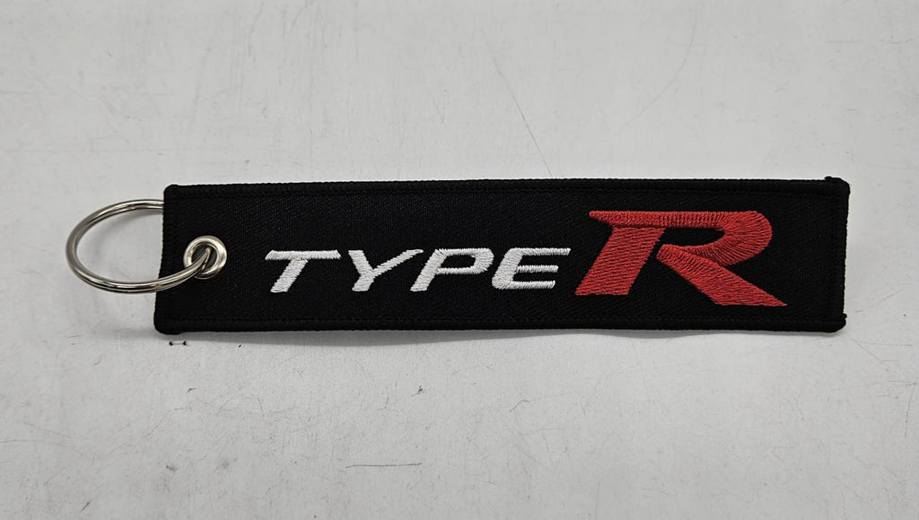 BRAND NEW JDM HONDA TYPE R BLACK DOUBLE SIDE Racing Cell Holders Keychain Universal