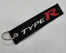 Load image into Gallery viewer, BRAND NEW JDM HONDA TYPE R BLACK DOUBLE SIDE Racing Cell Holders Keychain Universal