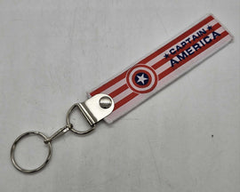BRAND NEW CAPTAIN AMERICA DOUBLE SIDE Racing Cell Holders Keychain Universal