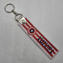Load image into Gallery viewer, BRAND NEW CAPTAIN AMERICA DOUBLE SIDE Racing Cell Holders Keychain Universal