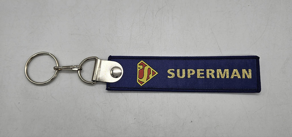 BRAND NEW SUPERMAN DOUBLE SIDE Racing Cell Holders Keychain Universal