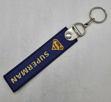Load image into Gallery viewer, BRAND NEW SUPERMAN DOUBLE SIDE Racing Cell Holders Keychain Universal