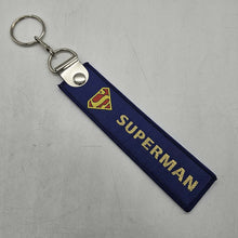 Load image into Gallery viewer, BRAND NEW SUPERMAN DOUBLE SIDE Racing Cell Holders Keychain Universal