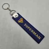 BRAND NEW SUPERMAN DOUBLE SIDE Racing Cell Holders Keychain Universal