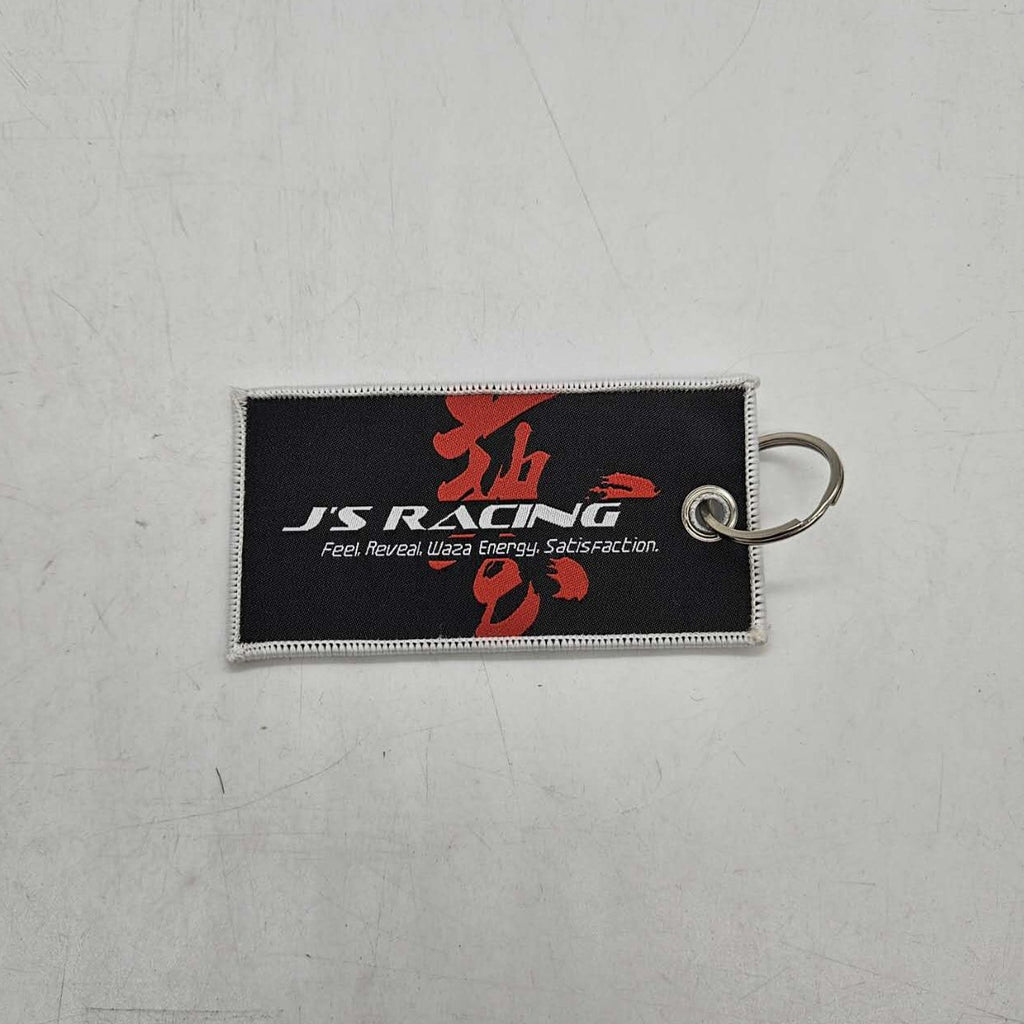 BRAND NEW JDM J'S RACING WHITE DOUBLE SIDE Racing Cell Holders Keychain Universal
