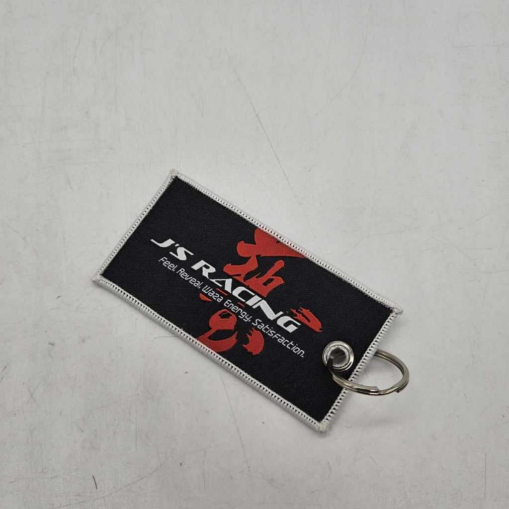 BRAND NEW JDM J'S RACING WHITE DOUBLE SIDE Racing Cell Holders Keychain Universal