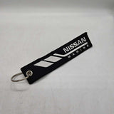 BRAND NEW JDM NISSAN BLACK DOUBLE SIDE Racing Cell Holders Keychain Universal