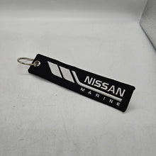Load image into Gallery viewer, BRAND NEW JDM NISSAN BLACK DOUBLE SIDE Racing Cell Holders Keychain Universal