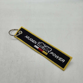 BRAND NEW JDM MUGEN POWER BLACK DOUBLE SIDE Racing Cell Holders Keychain Universal
