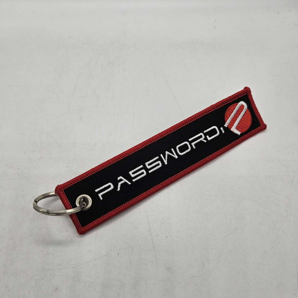 BRAND NEW JDM PASSWORD JDM BLACK DOUBLE SIDE Racing Cell Holders Keychain Universal