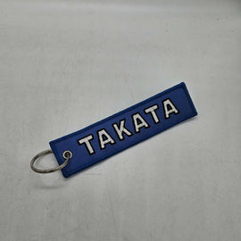 BRAND NEW JDM TAKATA BLUE DOUBLE SIDE Racing Cell Holders Keychain Universal