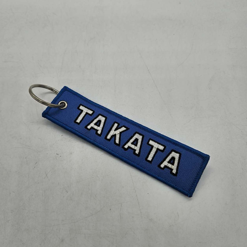 BRAND NEW JDM TAKATA BLUE DOUBLE SIDE Racing Cell Holders Keychain Universal