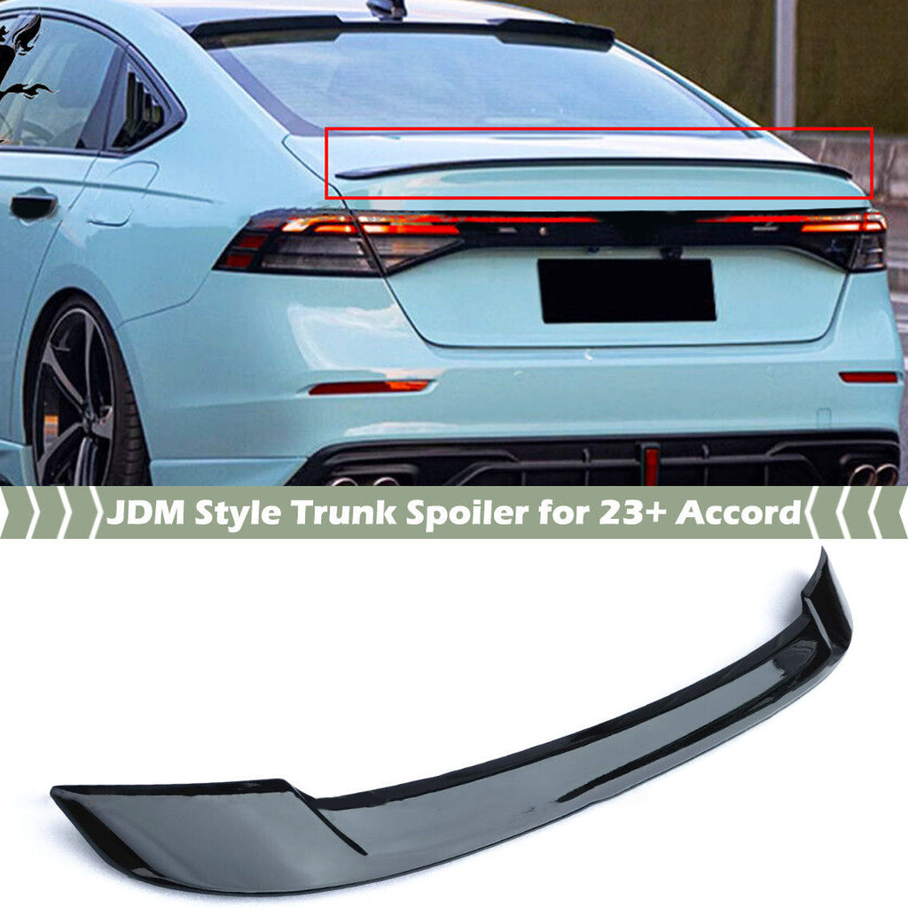 BRAND NEW 2023-2024 11TH GEN HONDA ACCORD JDM STYLE GLOSSY BLACK REAR TRUNK SPOILER