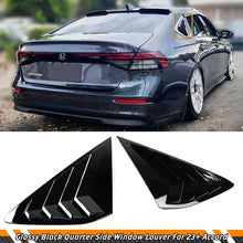 Load image into Gallery viewer, Brand New 2023-2024 Honda Accord JDM Glossy Black Rear Side Window Louver Cover Vent Visor