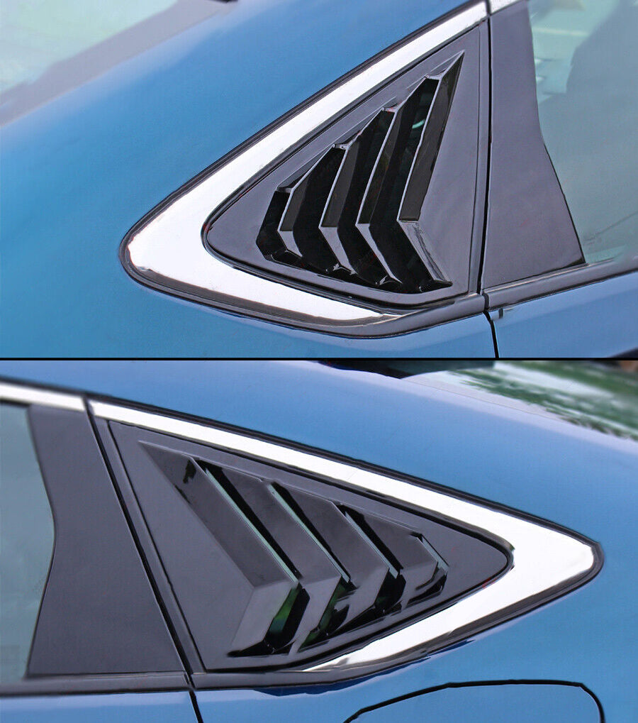 Brand New 2023-2024 Honda Accord JDM Glossy Black Rear Side Window Louver Cover Vent Visor
