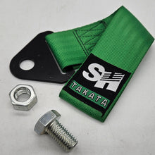 Load image into Gallery viewer, Brand New TAKATA SH High Strength Green Tow Towing Strap Hook For Front / REAR BUMPER JDM