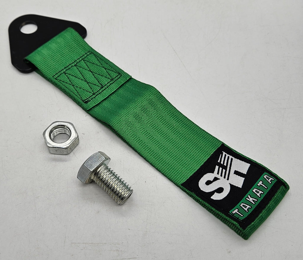 Brand New TAKATA SH High Strength Green Tow Towing Strap Hook For Front / REAR BUMPER JDM