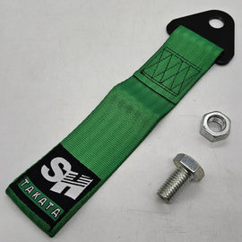 Brand New TAKATA SH High Strength Green Tow Towing Strap Hook For Front / REAR BUMPER JDM