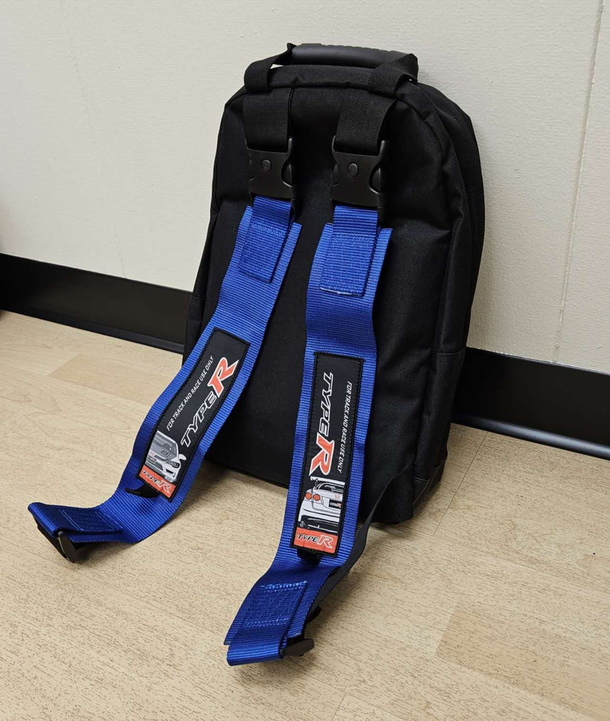 Brand New JDM TYPE R Racing Blue Harness Detachable Quick Release & Adjustable Shoulder Strap Backpack