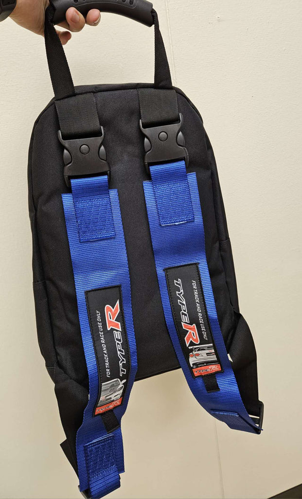 Brand New JDM TYPE R Racing Blue Harness Detachable Quick Release & Adjustable Shoulder Strap Backpack
