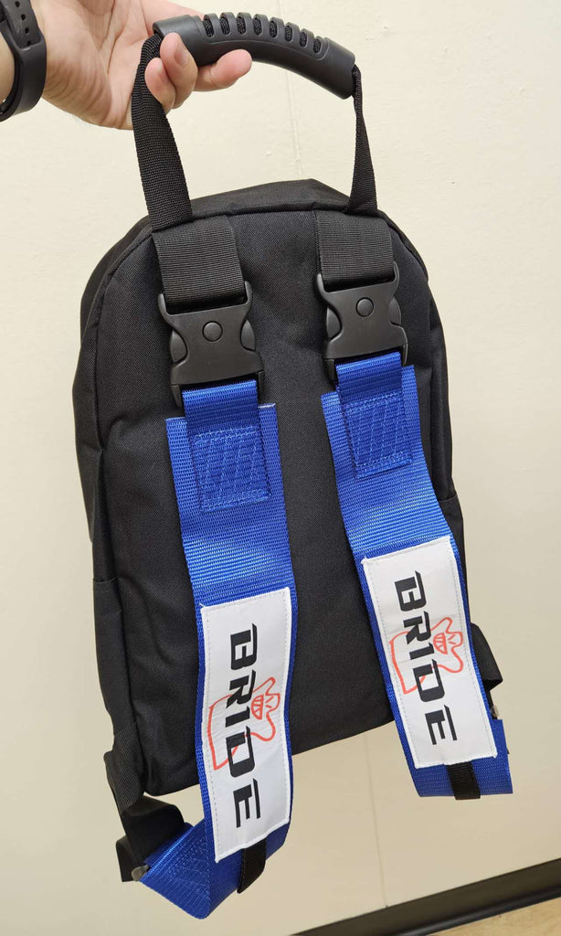 Brand New JDM BRIDE Racing Blue Harness Detachable Quick Release & Adjustable Shoulder Strap Backpack