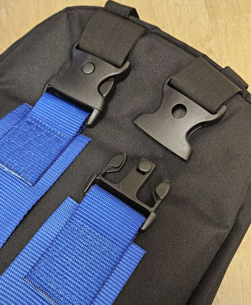 Brand New JDM ILLEST BRIDE Racing Blue Harness Detachable Quick Release & Adjustable Shoulder Strap Backpack