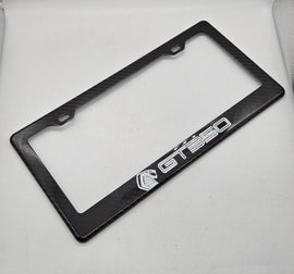 Brand New 1PCS COBRA GT350 100% Real Carbon Fiber License Plate Frame Tag Cover Original 3K With Free Caps