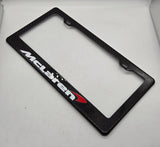 Brand New 1PCS MCLAREN 100% Real Carbon Fiber License Plate Frame Tag Cover Original 3K With Free Caps
