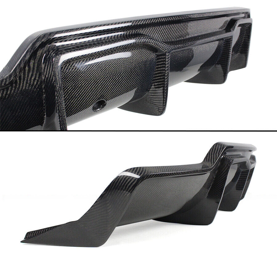 Brand New Tesla Model 3 Sedan 2017-2023 Rear Lower Lip Bumper Diffuser Real Carbon Fiber