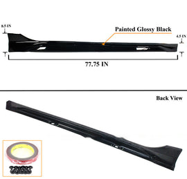 Brand New 2022-2025 Honda Civic Yofer Gloss Black Side Skirt Extension