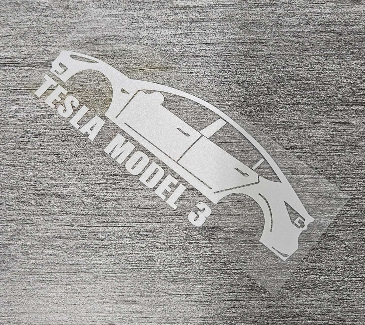 Brand New Tesla Model 3 Car Window Vinyl Decal White Windshield Sticke ...