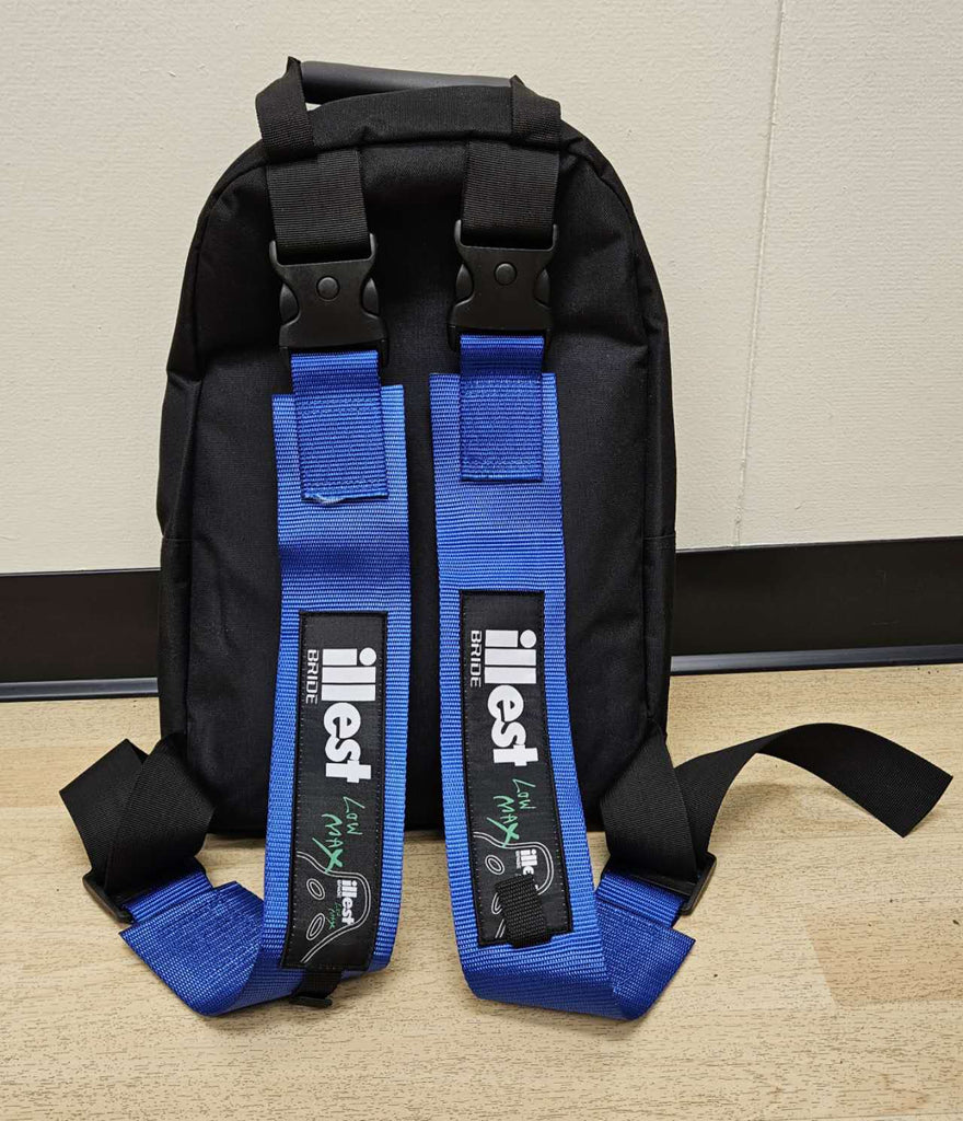 Brand New JDM ILLEST BRIDE Racing Blue Harness Detachable Quick Release & Adjustable Shoulder Strap Backpack