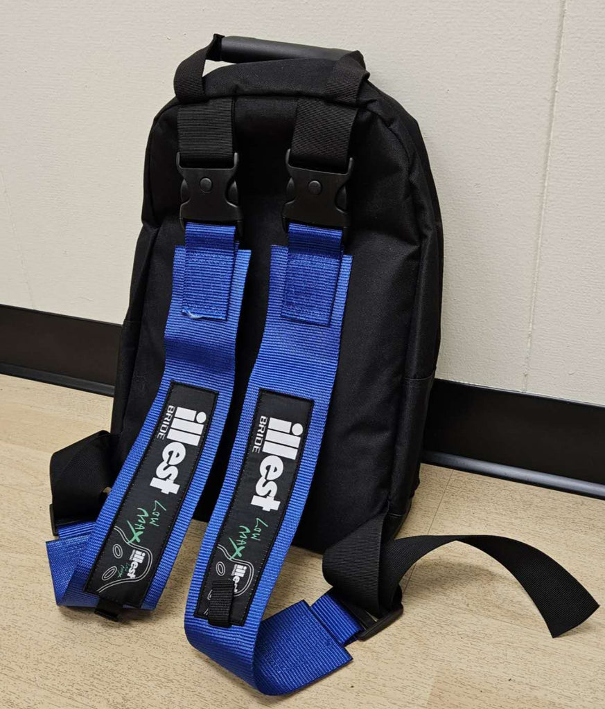 Brand New JDM ILLEST BRIDE Racing Blue Harness Detachable Quick Release & Adjustable Shoulder Strap Backpack