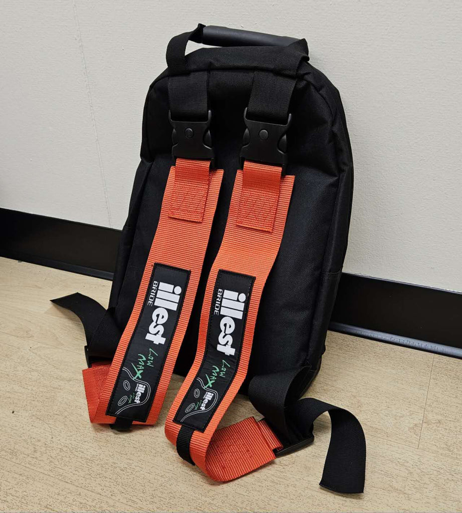 Brand New JDM ILLEST BRIDE Racing Red Harness Detachable Quick Release & Adjustable Shoulder Strap Backpack