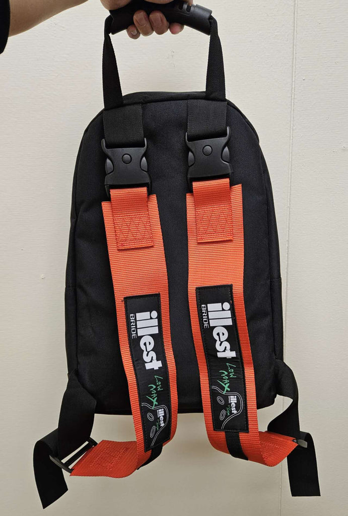 Brand New JDM ILLEST BRIDE Racing Red Harness Detachable Quick Release & Adjustable Shoulder Strap Backpack