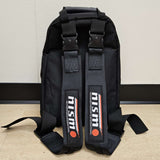 Brand New JDM Nismo Racing Black Harness Detachable Quick Release & Adjustable Shoulder Strap Backpack