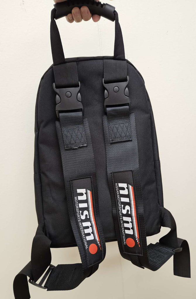 Brand New JDM Nismo Racing Black Harness Detachable Quick Release & Adjustable Shoulder Strap Backpack