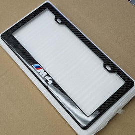 Brand New 1PCS BMW M4 M COMPETITION 100% Real Carbon Fiber License Plate Frame Tag Cover Original 3K With Free Caps