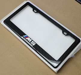Brand New 1PCS BMW M5 M COMPETITION 100% Real Carbon Fiber License Plate Frame Tag Cover Original 3K With Free Caps