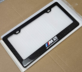 Brand New 1PCS BMW M2 M COMPETITION 100% Real Carbon Fiber License Plate Frame Tag Cover Original 3K With Free Caps