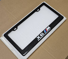 Load image into Gallery viewer, Brand New 1PCS BMW X6 M COMPETITION 100% Real Carbon Fiber License Plate Frame Tag Cover Original 3K With Free Caps