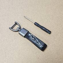 Load image into Gallery viewer, Brand New Jaguar Black Leather Strap Keychain Keyring