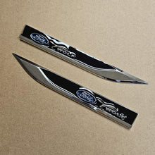 Load image into Gallery viewer, Brand New 2PCS FORD Black Metal Emblem Car Trunk Side Wing Fender Decal Badge Sticker
