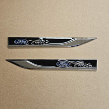 Load image into Gallery viewer, Brand New 2PCS FORD Black Metal Emblem Car Trunk Side Wing Fender Decal Badge Sticker