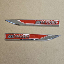 Load image into Gallery viewer, Brand New 2PCS Mugen Red Metal Emblem Car Trunk Side Wing Fender Decal Badge Sticker